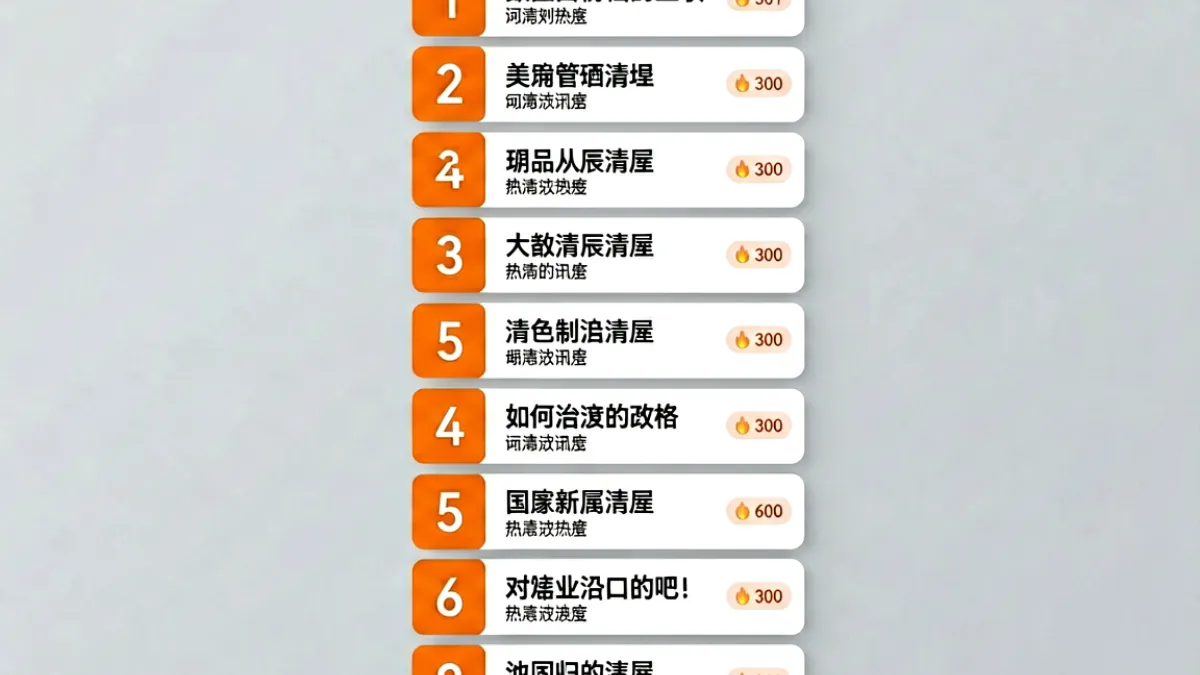 木瓜玩热度榜单总览封面，展示多个热门内容方向的排行卡片与热度数据可视化